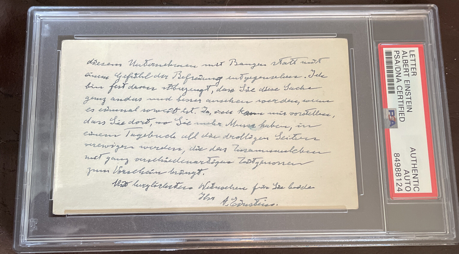 ALBERT EINSTEIN VINTAGE HANDWRITTEN SIGNED LETTER AUTO AUTOGRAPH PSA/DNA RARE ⚛️ ALBERT EINSTEIN VINTAGE HANDWRITTEN SIGNED LETTER AUTO AUTOGRAPH PSA/DNA RARE ⚛️