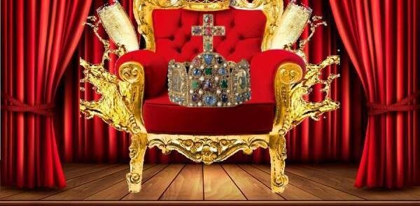Museum Replica Medieval Holy Roman Empire German Royal Jeweled Crown Charlemagne