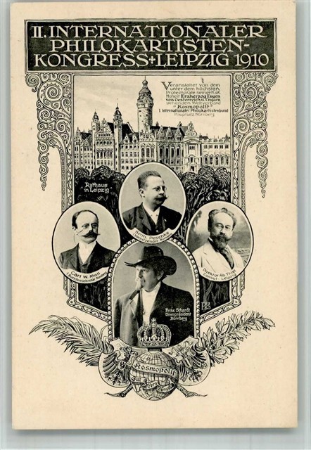 13717618 - 7000 Leipzig II. Philocartists Congress World Federation Cosmopolitan AK - 13717618 - 7000 Leipzig II. Philocartists Congress World Federation Cosmopolitan AK -