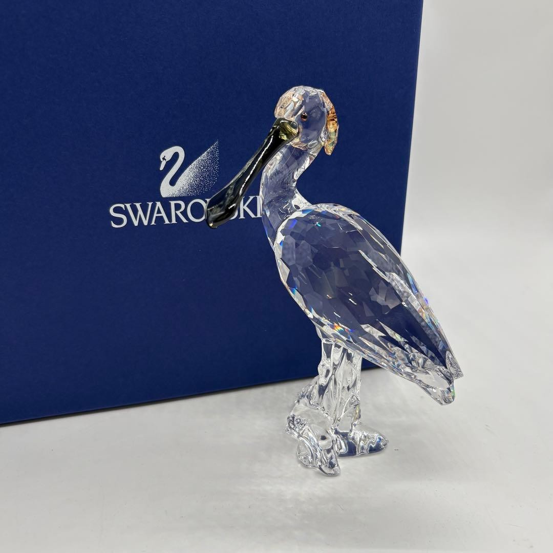 Swarovski Hobby Collection Figurine Crystal Spoonbill Bird Heron No.178 With Box Swarovski Hobby Collection Figurine Crystal Spoonbill Bird Heron No.178 With Box
