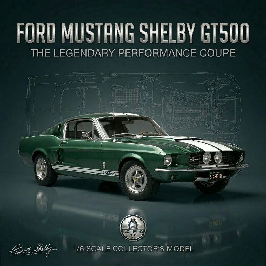 Build your own Ford Mustang Shelby GT500 1967 1/6 Scale Kit not 1/8 deagostini Build your own Ford Mustang Shelby GT500 1967 1/6 Scale Kit not 1/8 deagostini