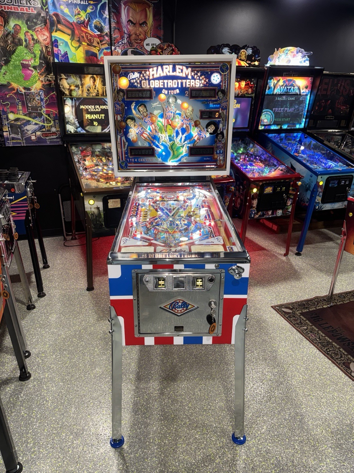 Harlem Globetrotters Pinball Machine Bally 1979 Orange County Pinballs Harlem Globetrotters Pinball Machine Bally 1979 Orange County Pinballs