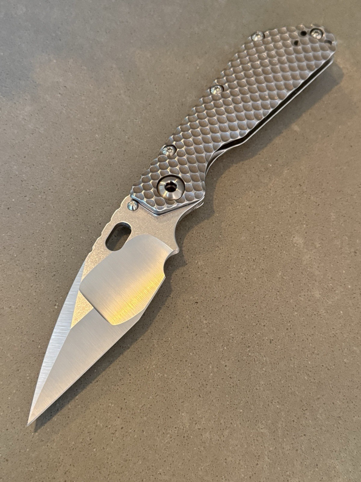 Mick Strider Custom SMF Ti/Ti DGG Titanium Full Ti Tanto Strider Knives Mick Strider Custom SMF Ti/Ti DGG Titanium Full Ti Tanto Strider Knives