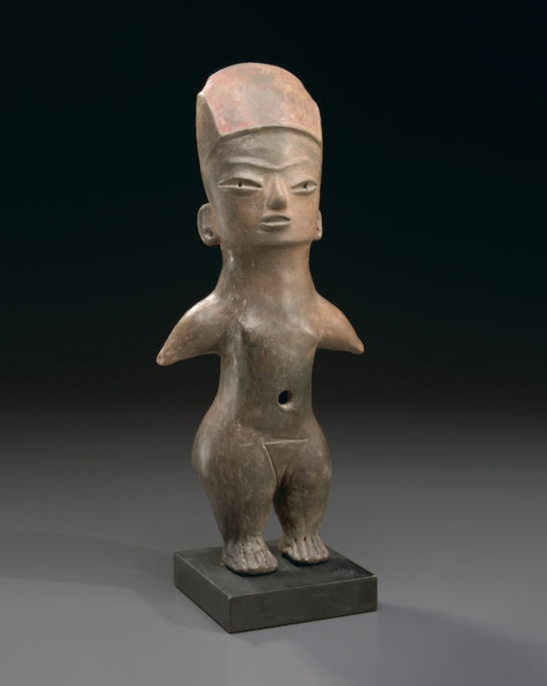 Large Tlatilco Standing Female Figure, Early Preclassic, 1200-900 B.C. RARE Large Tlatilco Standing Female Figure, Early Preclassic, 1200-900 B.C. RARE