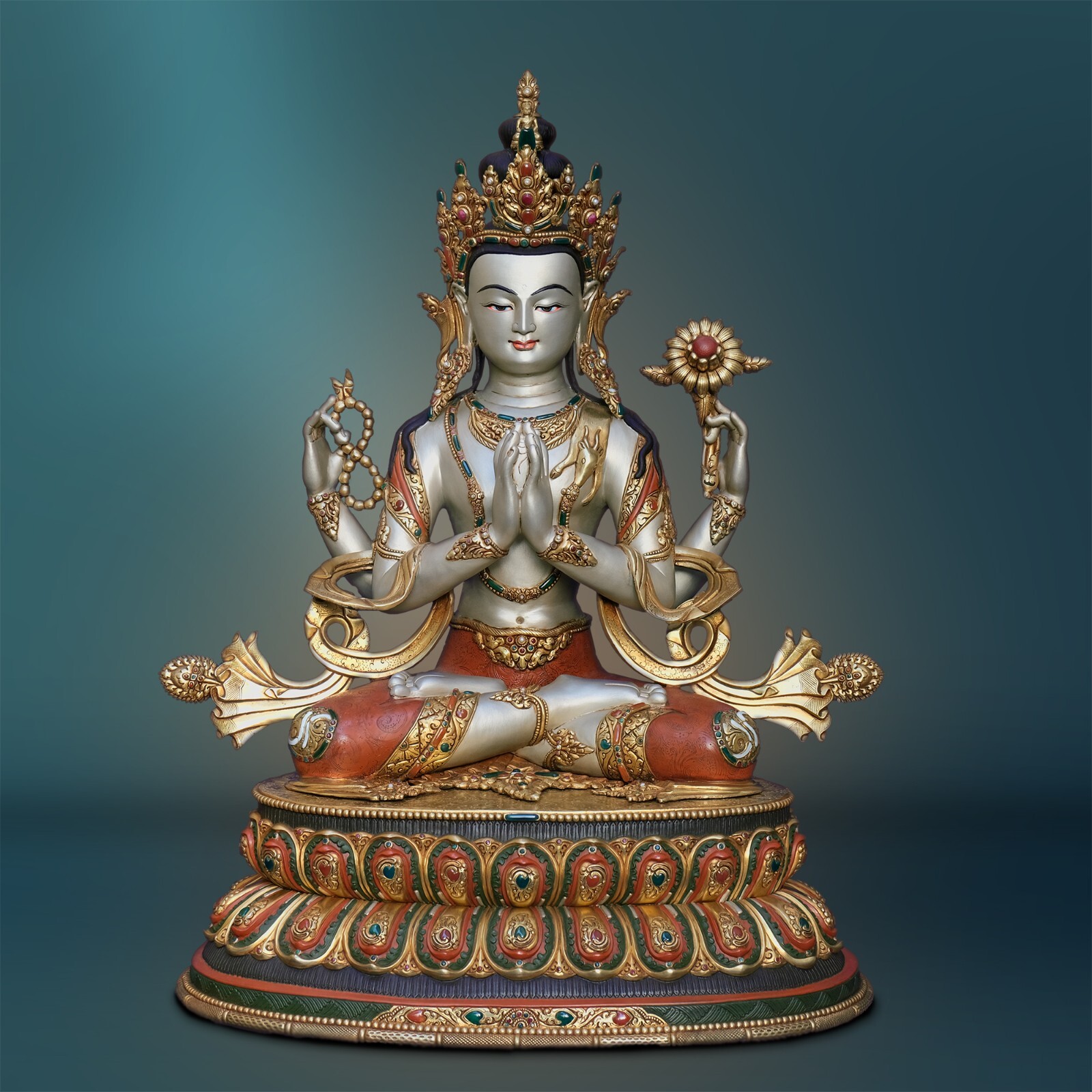 Buddha Chenrezig Statue Gold Size Avalokiteshvara 68Cm Buddha Chenrezig Statue Gold Size Avalokiteshvara 68Cm