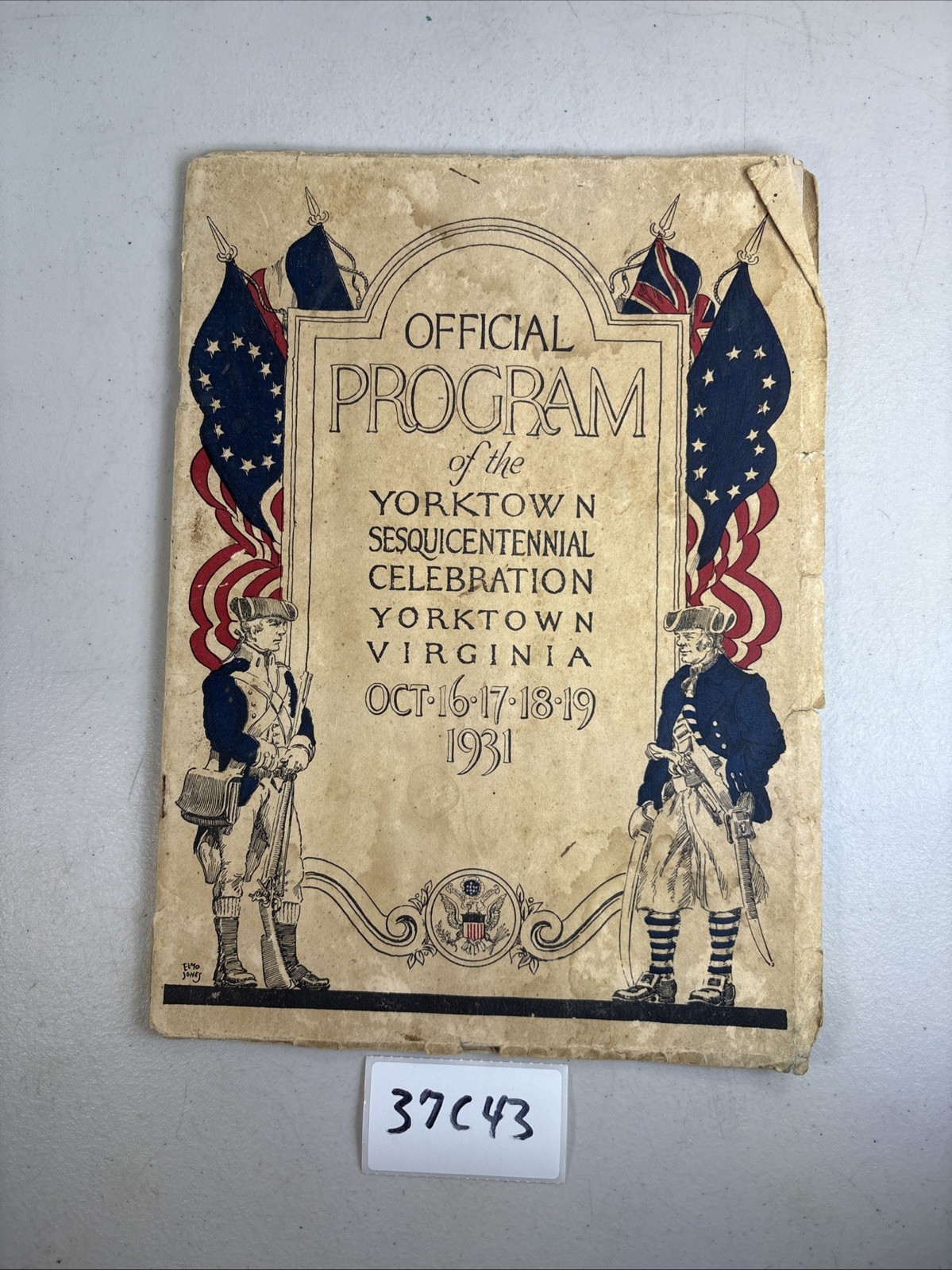 OFFICIAL PROGRAM Yorktown Sesquicentennial Celebration Oct 1931 Vintage 37C43 OFFICIAL PROGRAM Yorktown Sesquicentennial Celebration Oct 1931 Vintage 37C43