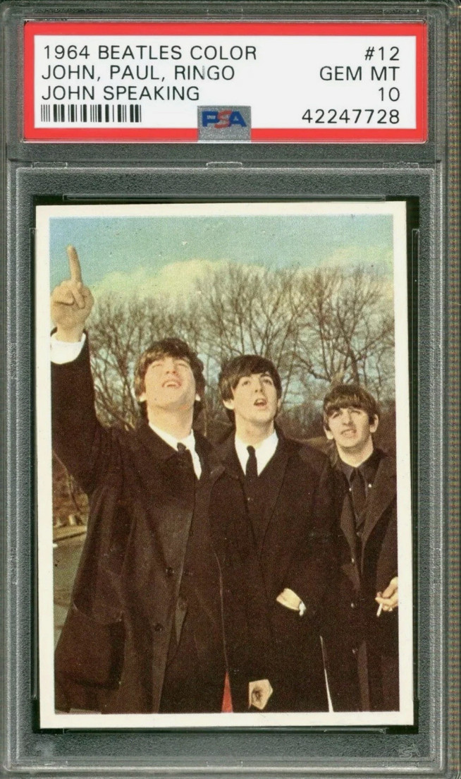 1964 Topps - John Lennon, The Beatles Color 1st Edition Rookie Pop 3
