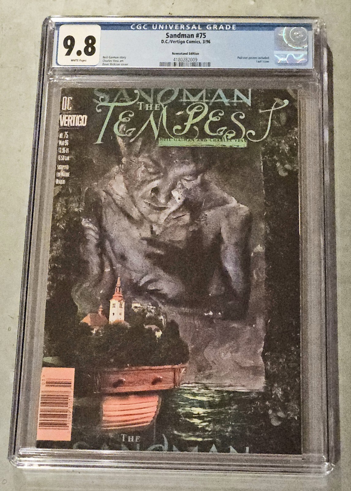 ULTRA RARE Sandman 75 Final Issue NEWSSTAND Variant CGC 9.8 - Not 2nd Print ULTRA RARE Sandman 75 Final Issue NEWSSTAND Variant CGC 9.8 - Not 2nd Print