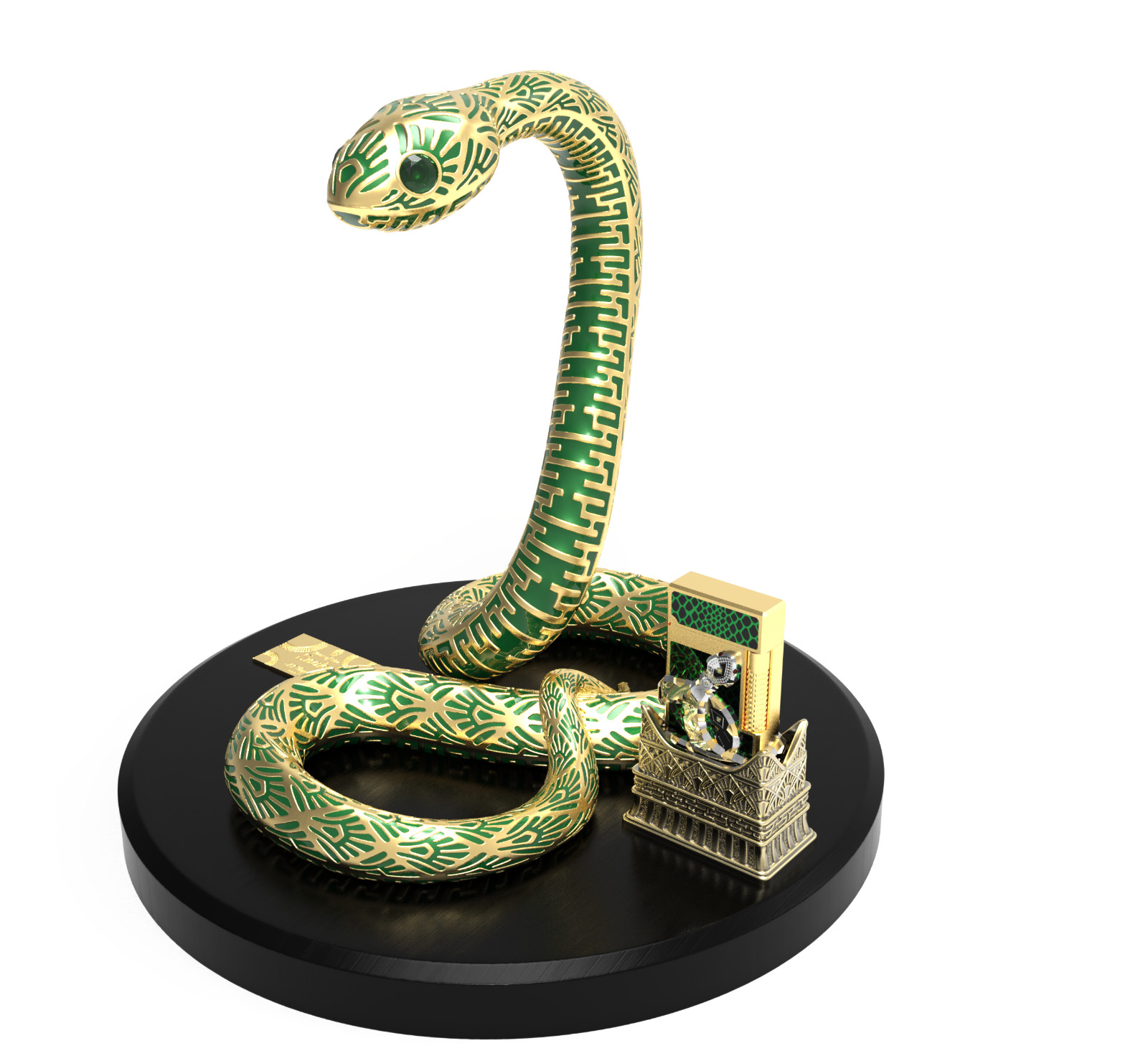 S.T.DUPONT YEAR OF THE SNAKE HIGH JEWELRY COLLECTION C23080