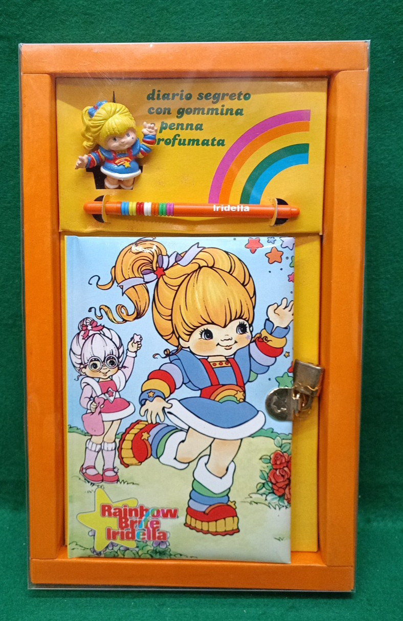 NEW VINTAGE IRIDELLA RAINBOW BRITE IRIDELLA SCENTED PEN SECRET DIARY