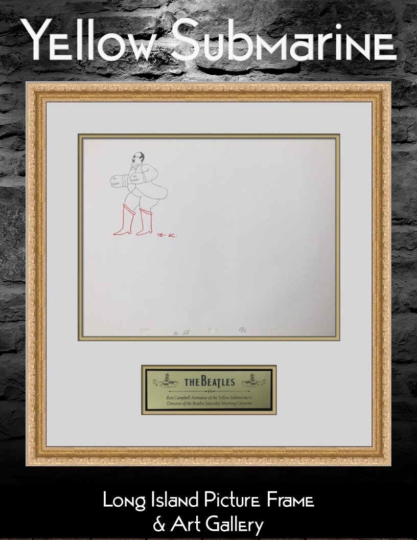Original 1968 Beatles Jack The Nippers 9C Original Animation Drawing Framed Original 1968 Beatles Jack The Nippers 9C Original Animation Drawing Framed