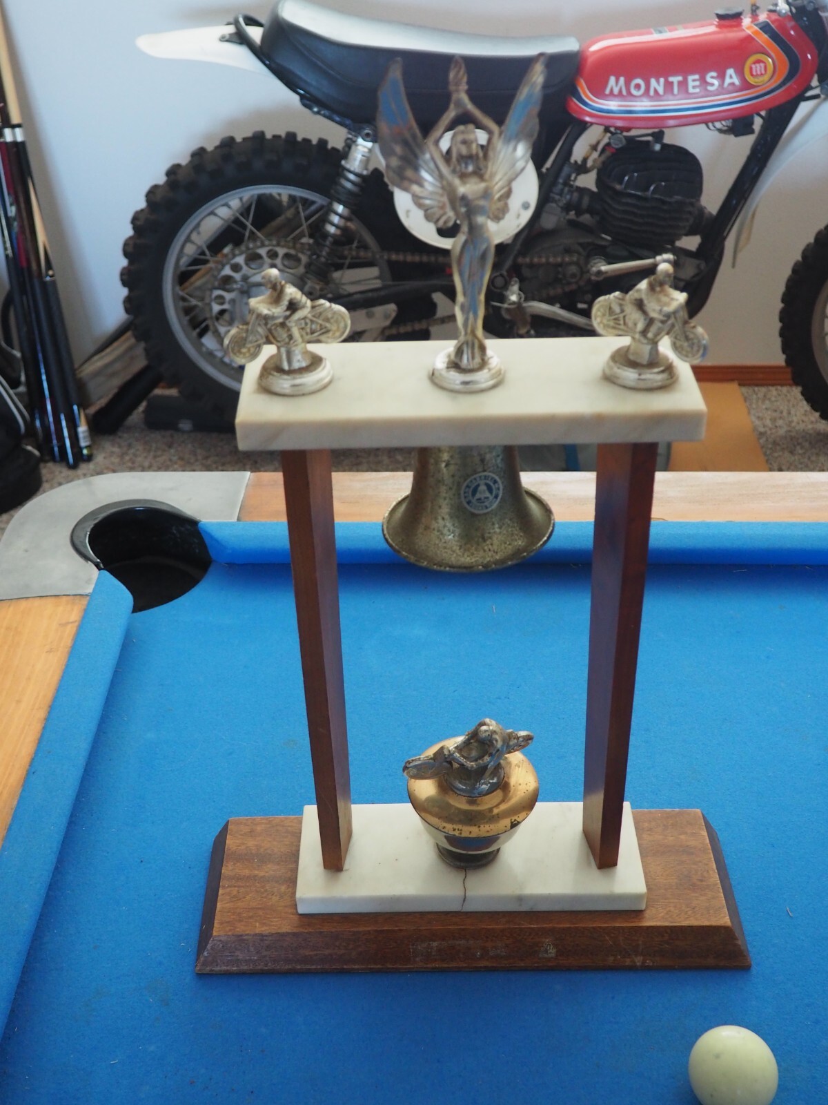 Vintage Motorcross trophy San Gabriel MC Vegas Run 1968 Bultaco Montesa