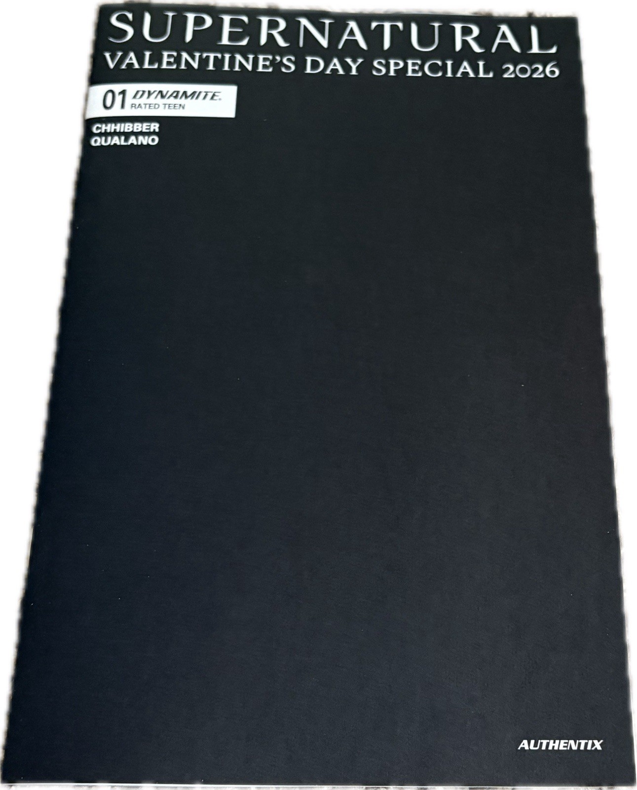 2026 Supernatural Valentine's Day Special #1 - 2 Comic White & Black Variants 2026 Supernatural Valentine's Day Special #1 - 2 Comic White & Black Variants