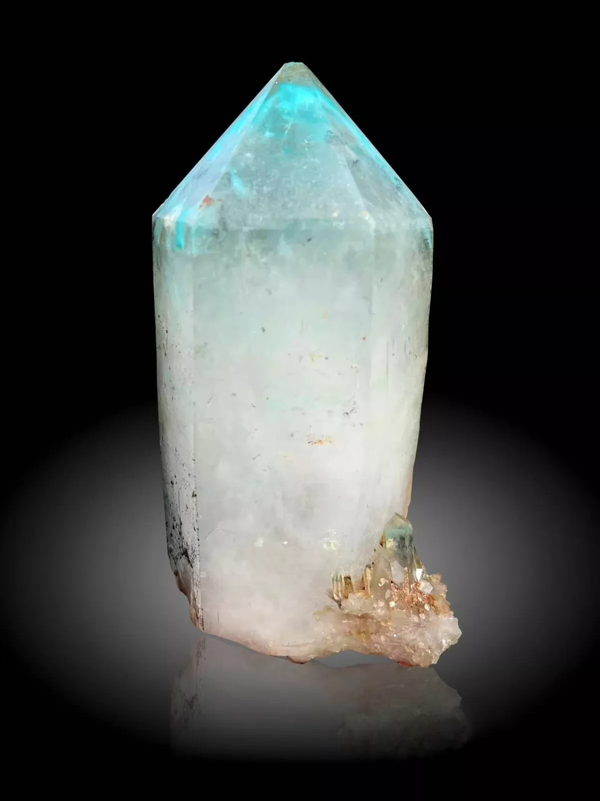 RARE Ajoite Quartz Crystal obelisk Mineral Specimen High quality healing Gem