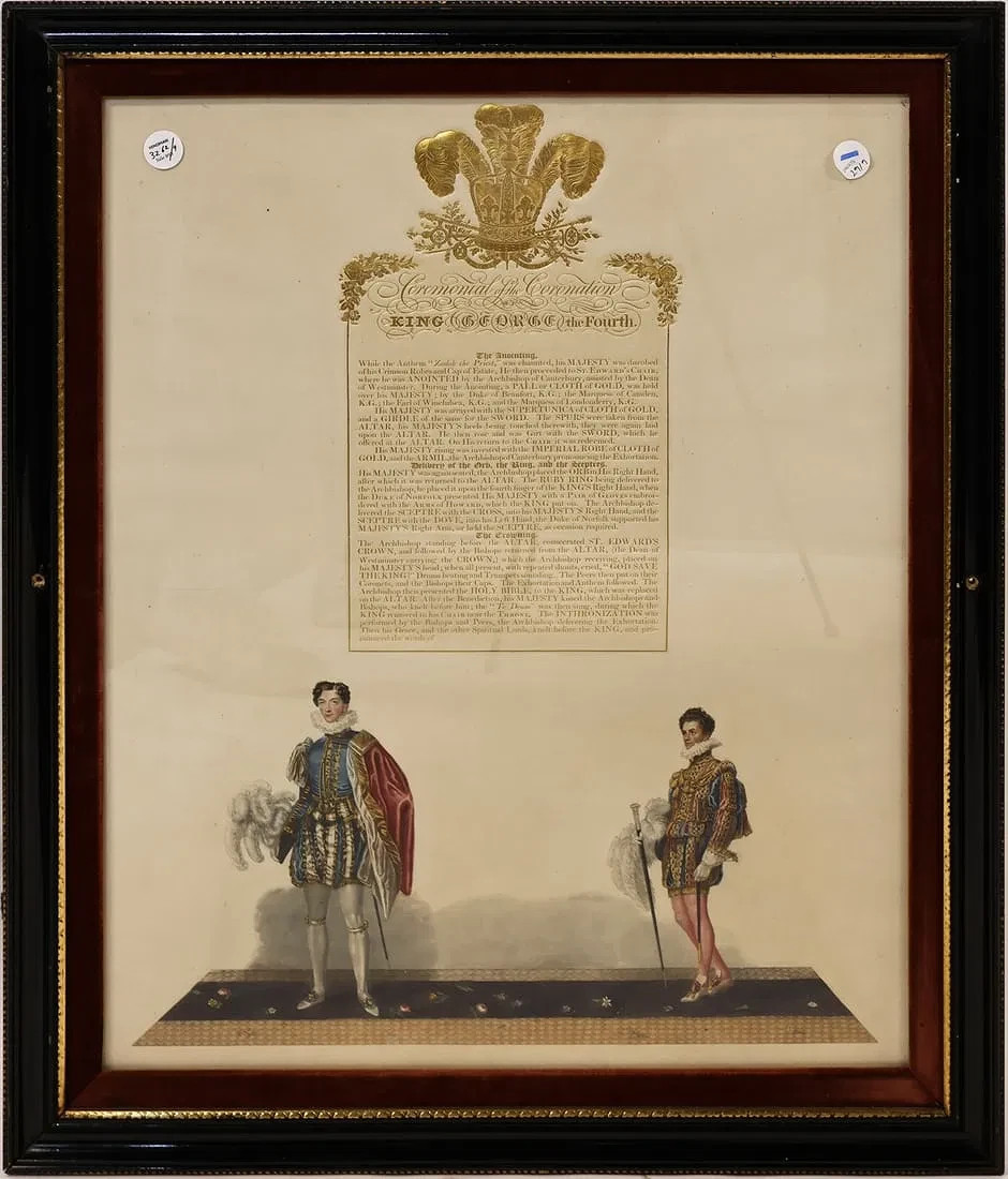 CORONATION OF KING GEORGE IV IN THE ABBEY OF ST. PETER WESTMINSTER - PLATE 3/9-2