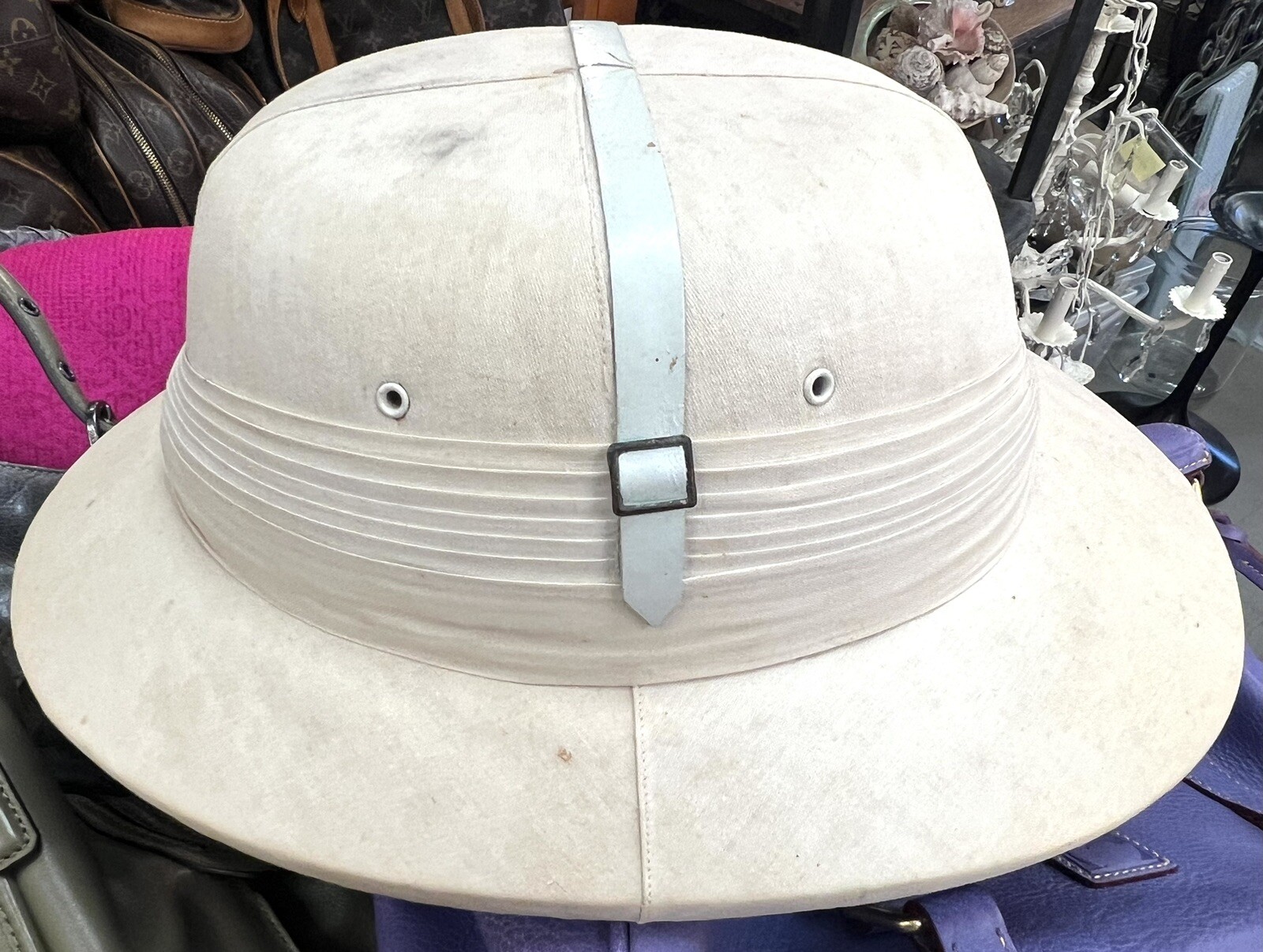 Hermes Helmet Sun-proof Agents Généraux Maison P.H.Golaz Vintage And Very Rare