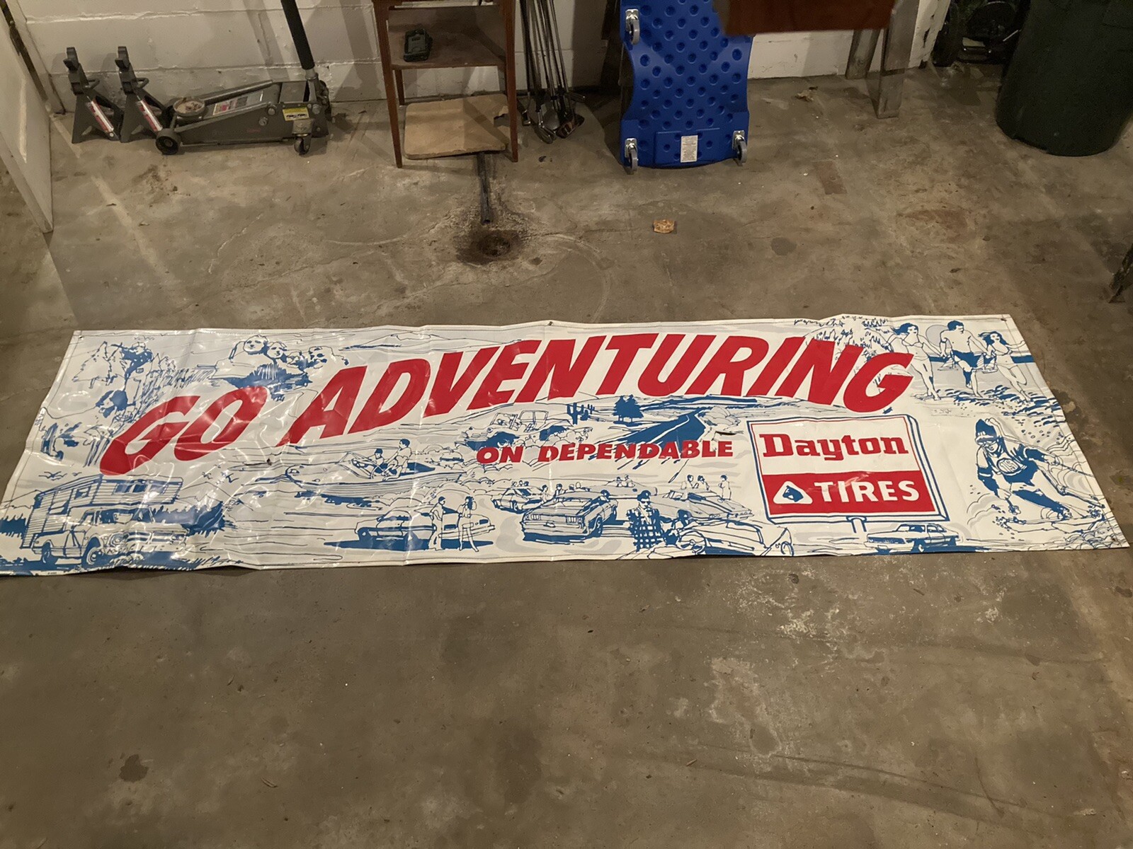 Very Rare Vintage Dayton Tires Sign