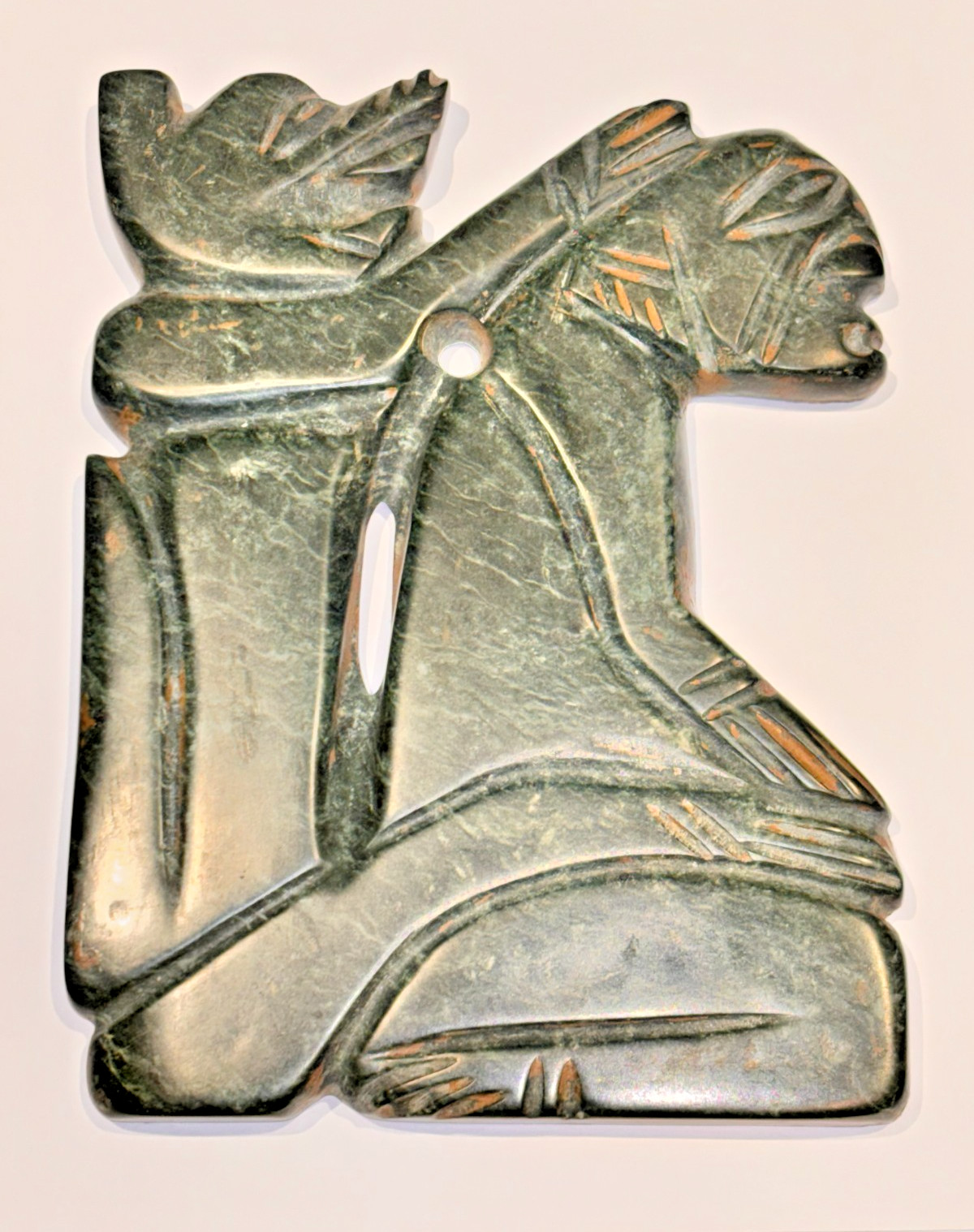 Pre-Columbian Human Figure Carrying Animal On Back Pre-Columbian Human Figure Carrying Animal On Back
