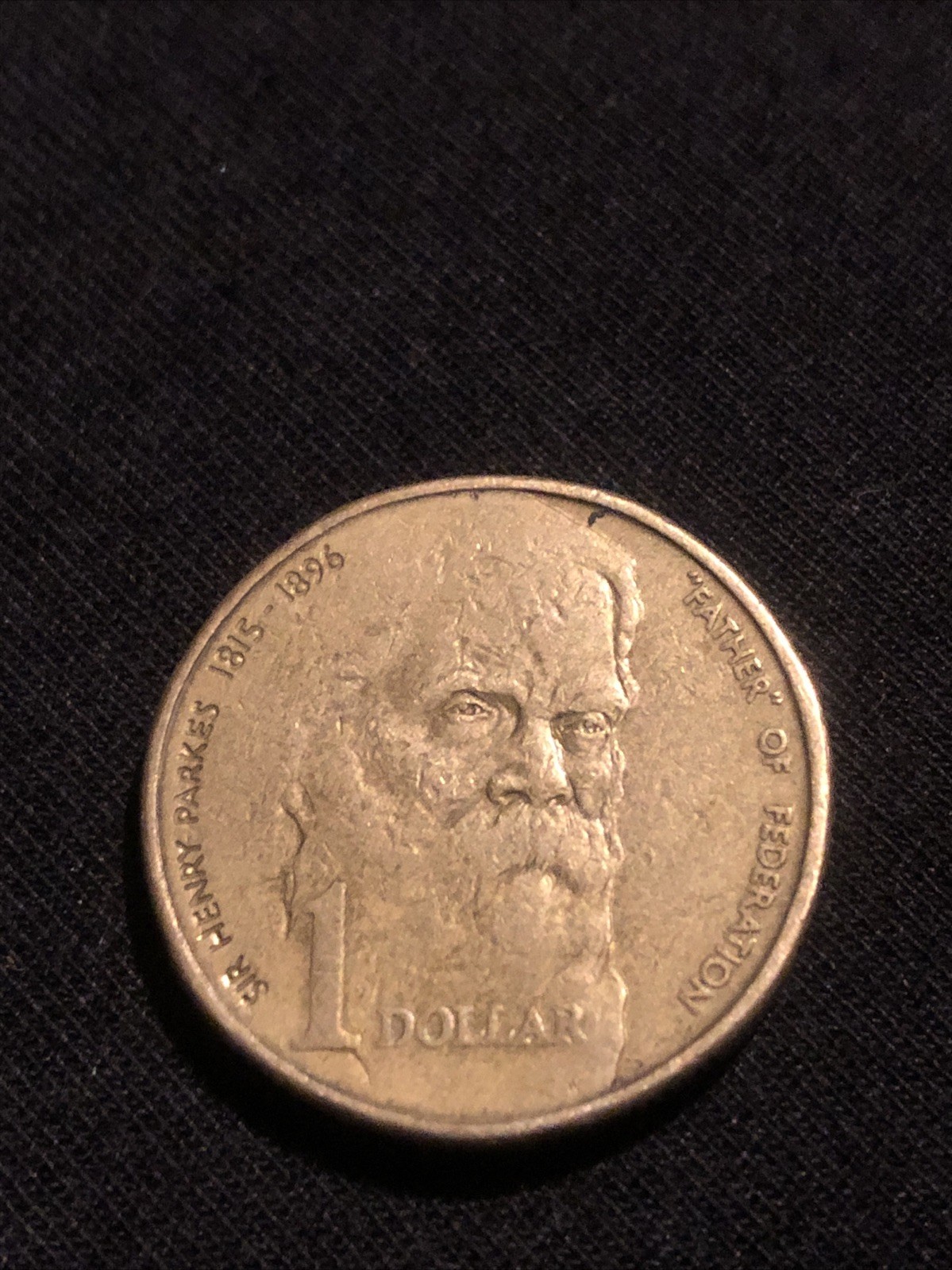 RARE AUSSIE 1996 FATHER OF FEDERATION SIR HENRY PARKES 1815-1896” $1 GOLD COIN
