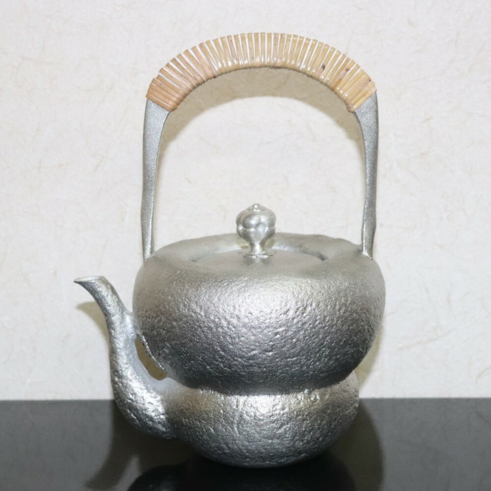 Kyusu Takaoka Traditional Craft Japanese Tin Tea pot Gourd motif Japan Kyusu Takaoka Traditional Craft Japanese Tin Tea pot Gourd motif Japan