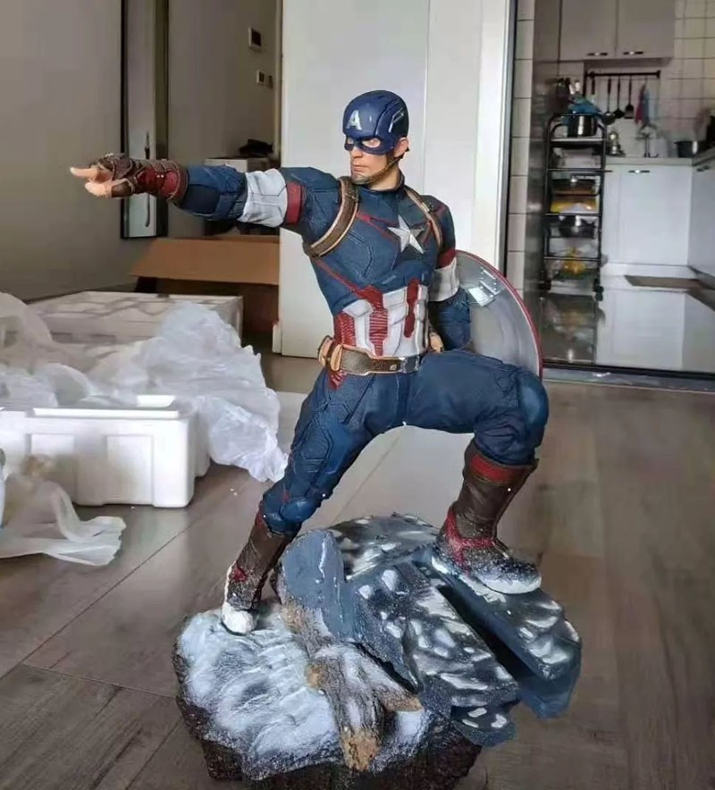 Rare Iron Studios 1/6 Avengers Captain America 1.0 Statue Limited Collection Rare Iron Studios 1/6 Avengers Captain America 1.0 Statue Limited Collection