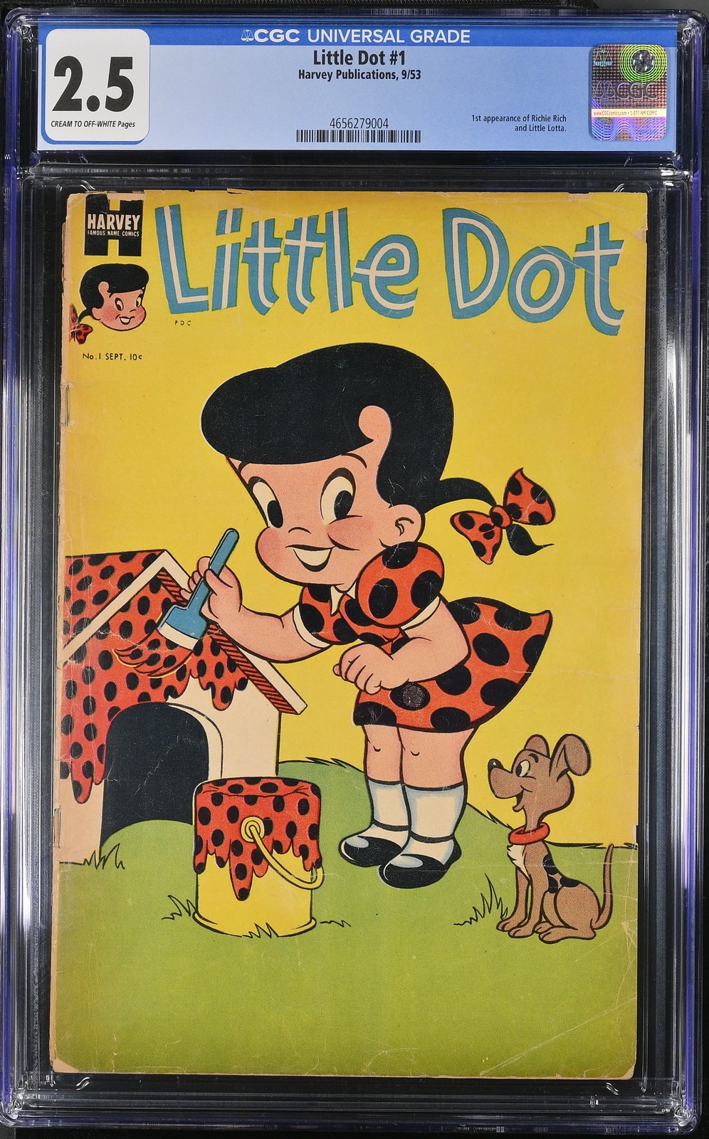 Little Dot #1 - Harvey Publications 1953 CGC 2.5 1st appearance of Richie Rich a Little Dot #1 - Harvey Publications 1953 CGC 2.5 1st appearance of Richie Rich a