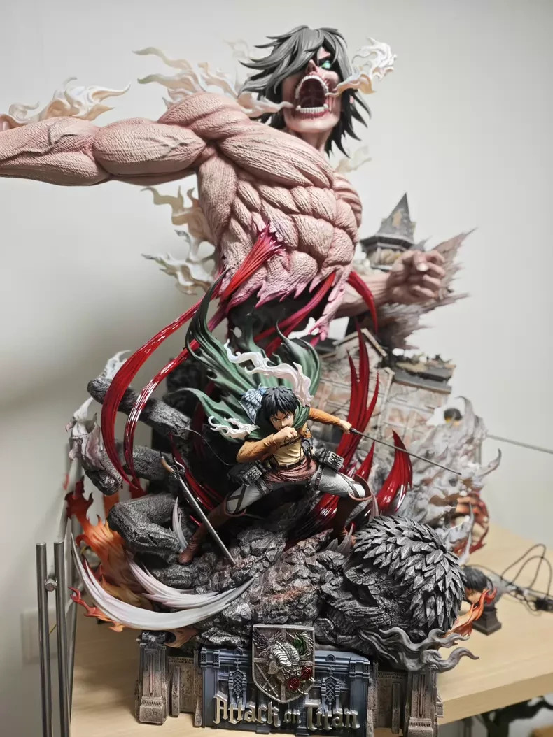 Hertz Studio Attack On Titan Eren Jaeger Model PU Levi Ackerman H73cm In Stock Hertz Studio Attack On Titan Eren Jaeger Model PU Levi Ackerman H73cm In Stock
