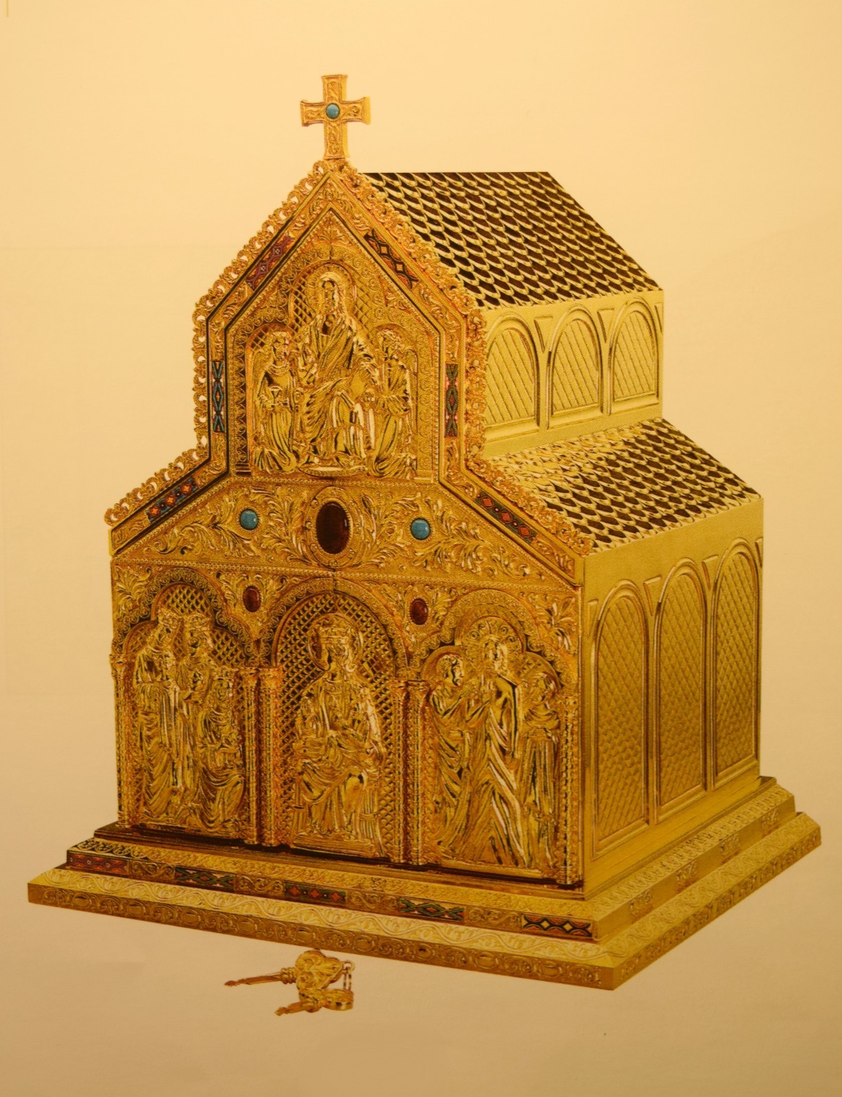 Ornate Romanesque Tabernacle + 23 Ornate Romanesque Tabernacle + 23