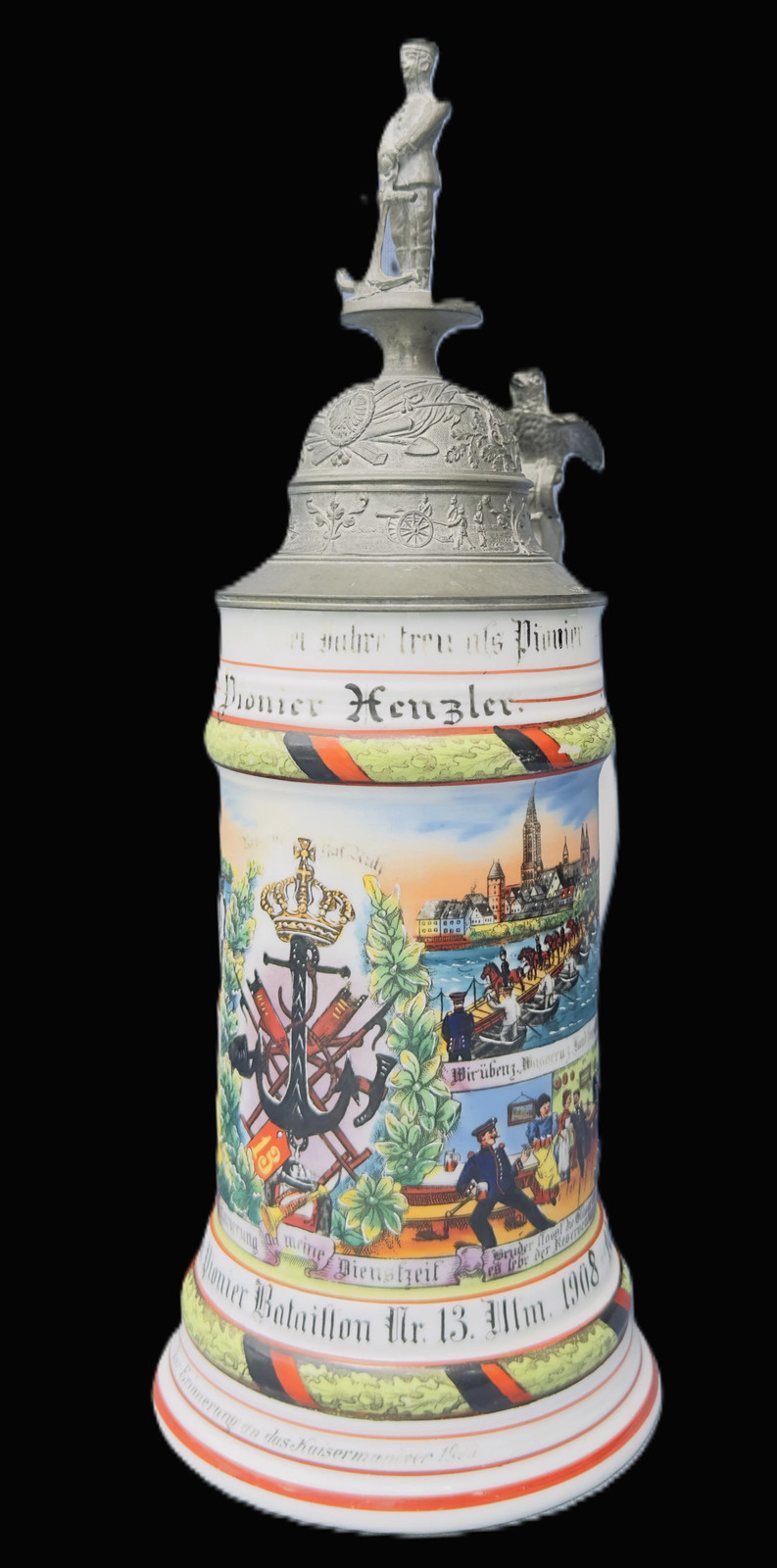 Imperial German Wurttemberg 13. Pionier Bataillon Reservist Stein 1908-10