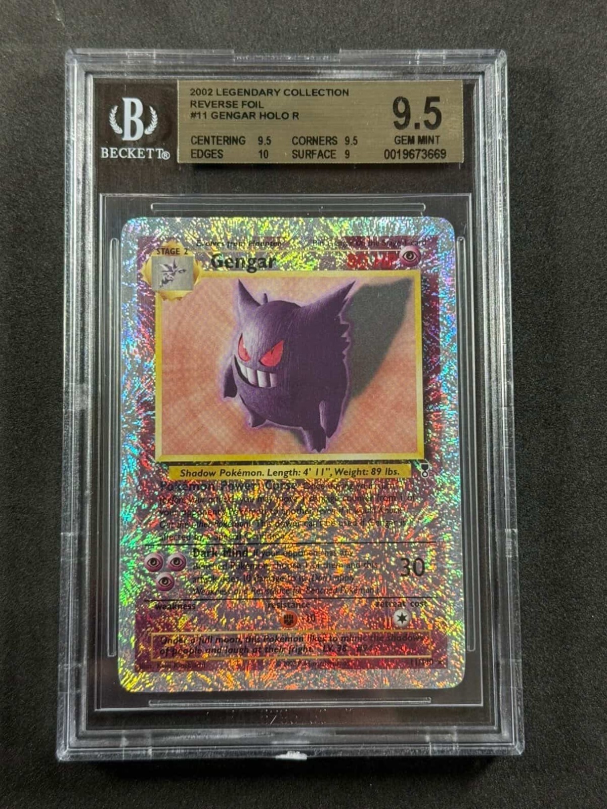 Pokemon Gengar Legendary Collection Reverse Holo BGS 9.5 GEM MINT PSA POP 5 Pokemon Gengar Legendary Collection Reverse Holo BGS 9.5 GEM MINT PSA POP 5