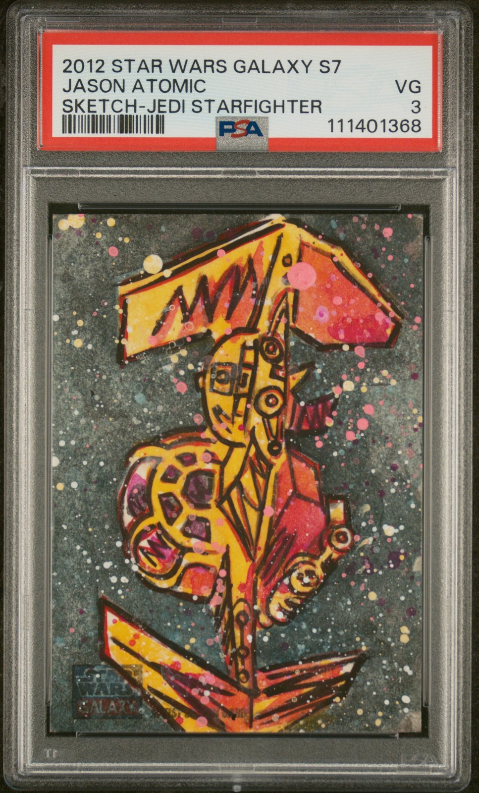 2012 TOPPS STAR WARS GALAXY SER 7 SKETCH CARDS JASON ATOMIC PSA 3 2012 TOPPS STAR WARS GALAXY SER 7 SKETCH CARDS JASON ATOMIC PSA 3