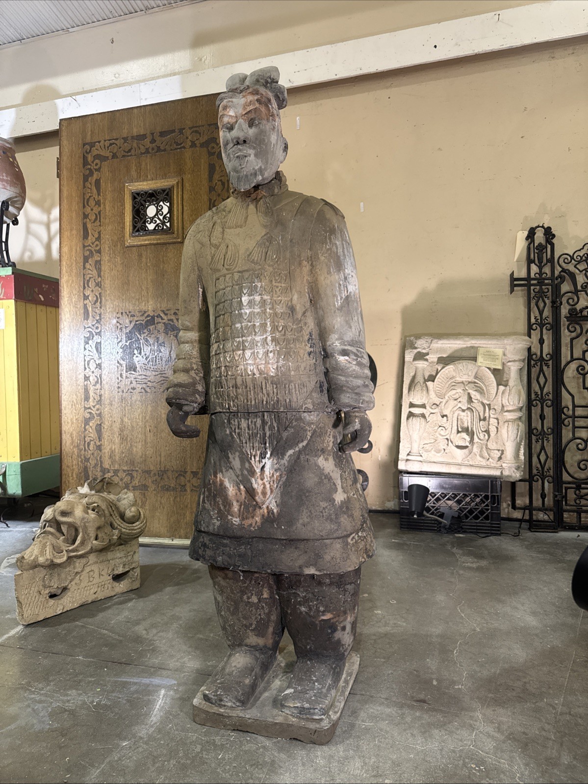 Chinese Terracotta Warrior Statue The Armored General 60x18 Chinese Terracotta Warrior Statue The Armored General 60x18