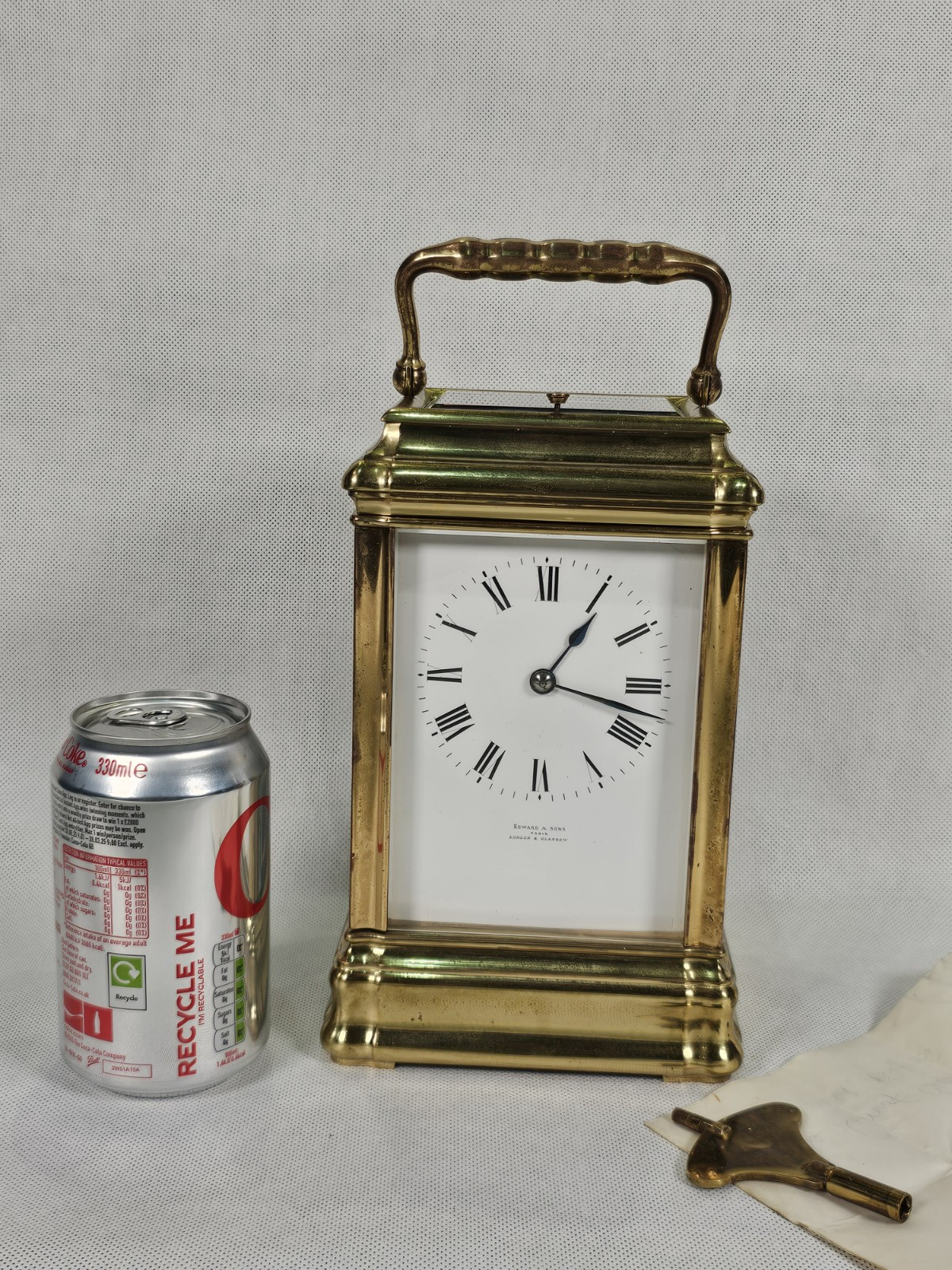 Rare Giant Quarter Strike Repeater Petit Sonnerie Carriage Clock Edward & Son Rare Giant Quarter Strike Repeater Petit Sonnerie Carriage Clock Edward & Son