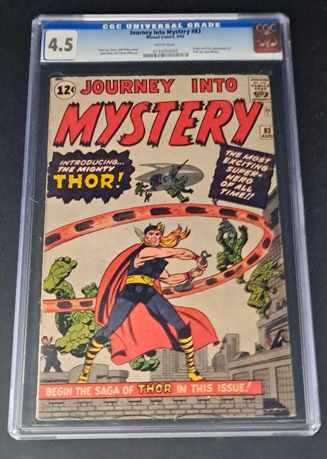 JOURNEY into MYSTERY #83 CGC 4.5 WHITE 1st THOR 1962 Beautiful Copy TIME PAY JOURNEY into MYSTERY #83 CGC 4.5 WHITE 1st THOR 1962 Beautiful Copy TIME PAY