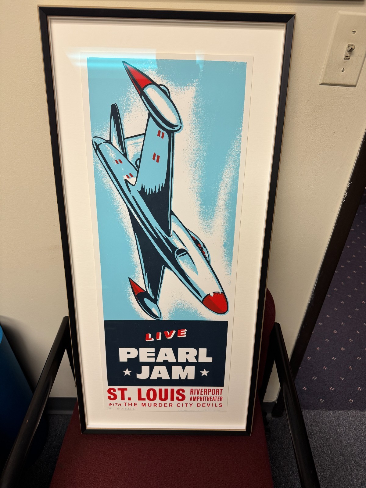 1998 Pearl Jam St Louis MO Ames Bros Concert Poster Screen Print Riverport 1998 Pearl Jam St Louis MO Ames Bros Concert Poster Screen Print Riverport