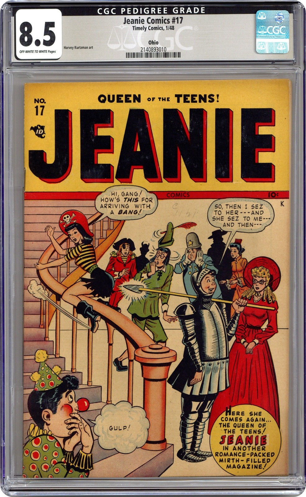 Jeanie Comics #17 CGC 8.5 Ohio 1947 2140893010