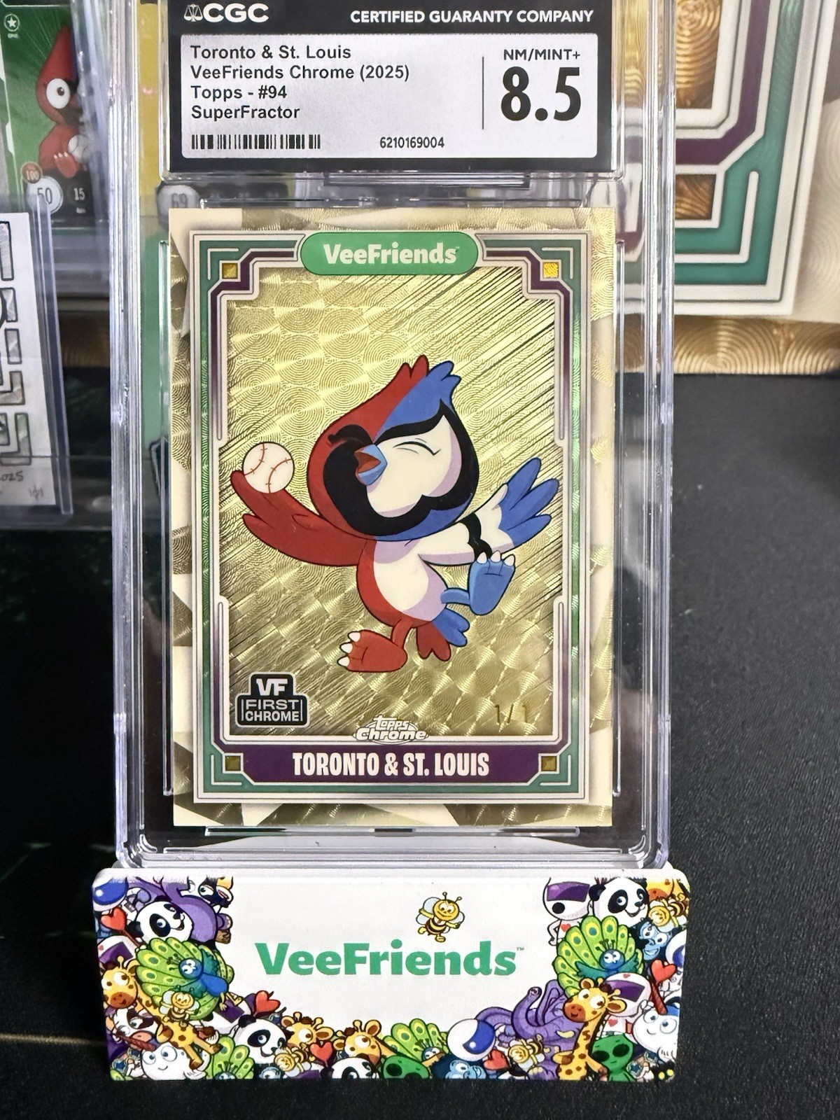 2025 Veefriends Topps Chrome Toronto & St. Louis Superfractor 1/1