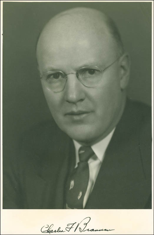 CHARLES F. BRANNAN - PHOTOGRAPH SIGNED
