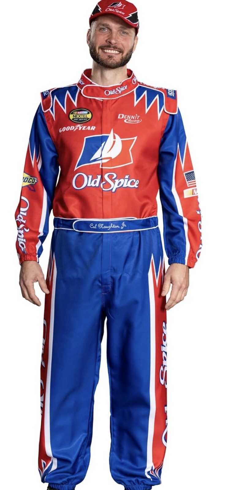 Cal Naughton Jr. Race Driver Movie Standard Jumpsuit Halloween Costume Cosplay