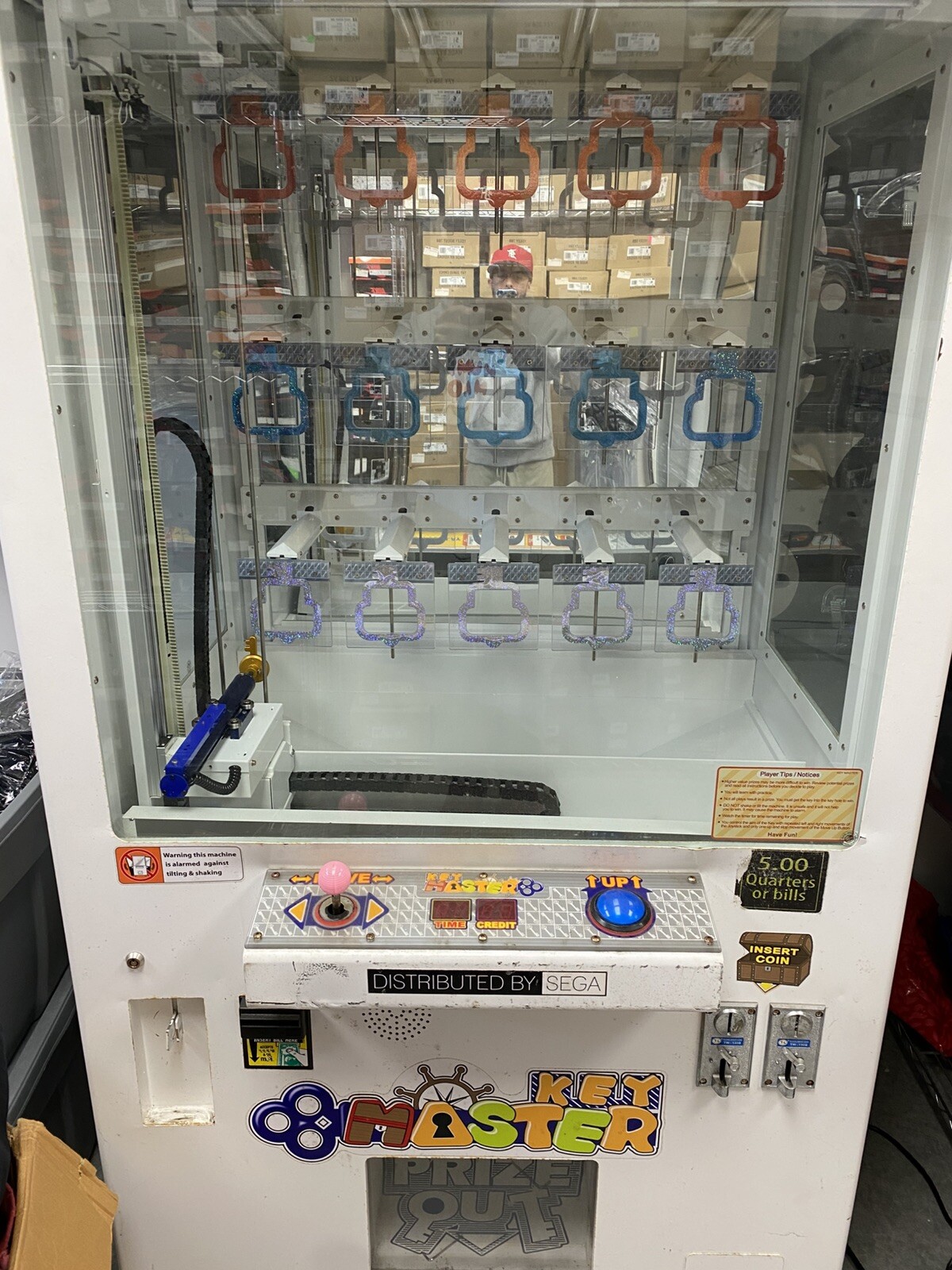 Sega Classic Key Master Full Size Vending Machine Authentic