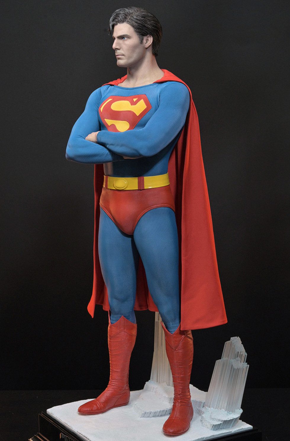 Life Size Christopher Reeve Superman 1/1 Scale Wax Statue DC Comics Prop Display
