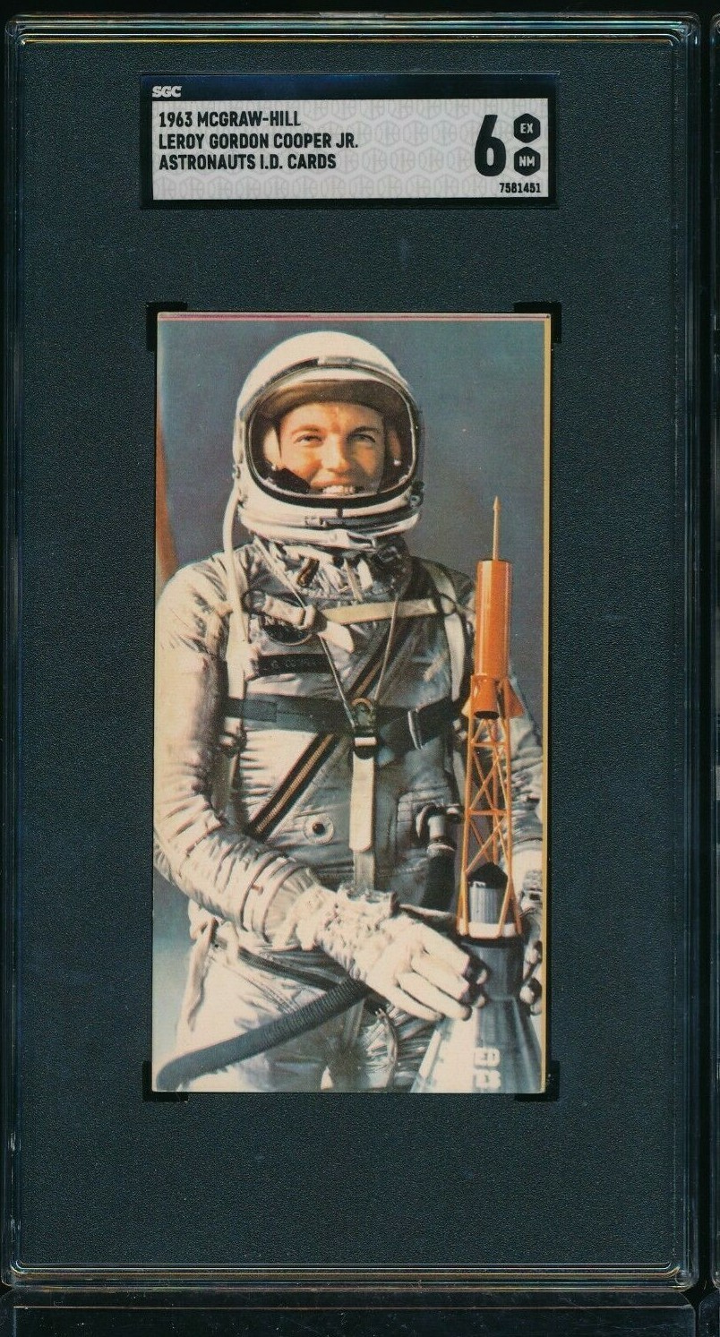 1963 McGraw Hill Astronauts card Leroy Gordon Cooper Jr SGC 6 portrait rc SWSW6 1963 McGraw Hill Astronauts card Leroy Gordon Cooper Jr SGC 6 portrait rc SWSW6