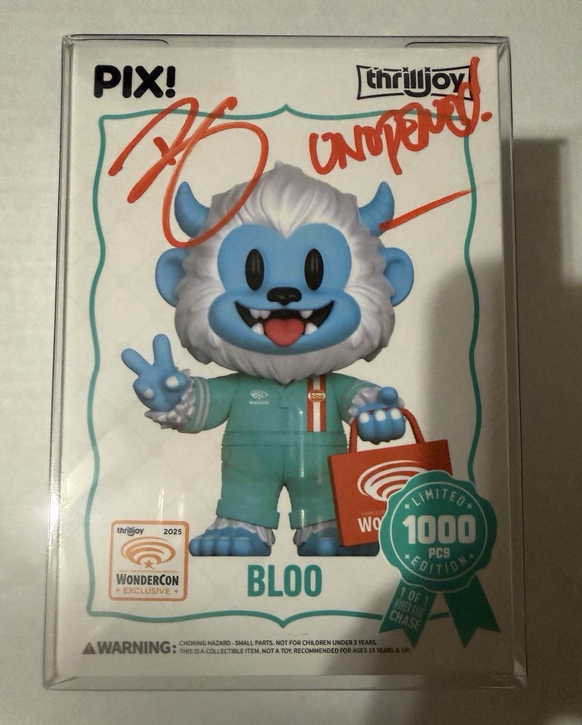 Thrilljoy PIX Bloo WonderCon 2025 LE 1000 - Signed - SEALED Thrilljoy PIX Bloo WonderCon 2025 LE 1000 - Signed - SEALED