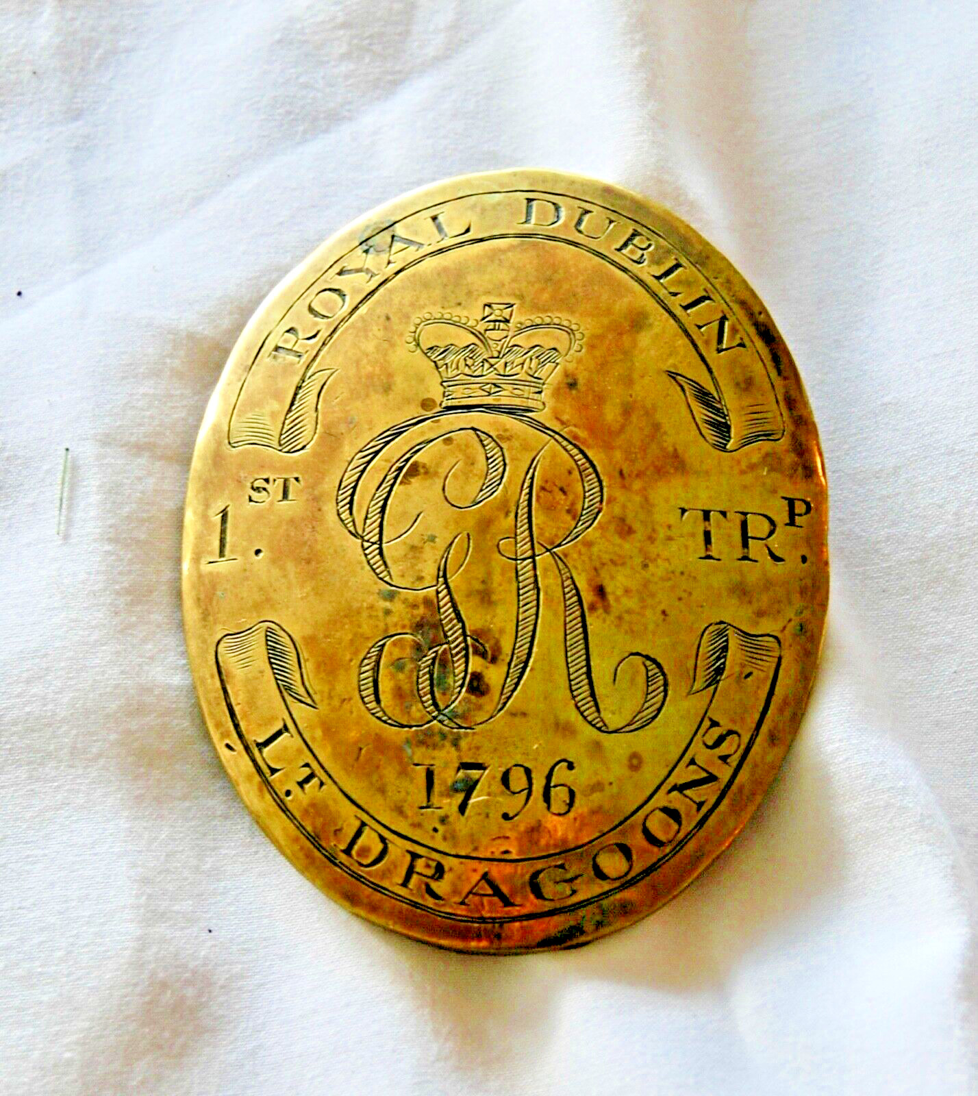 Georgian Officer’s Shoulder Belt Plate – Royal Dublin Light Dragoons – 1796 Georgian Officer’s Shoulder Belt Plate – Royal Dublin Light Dragoons – 1796