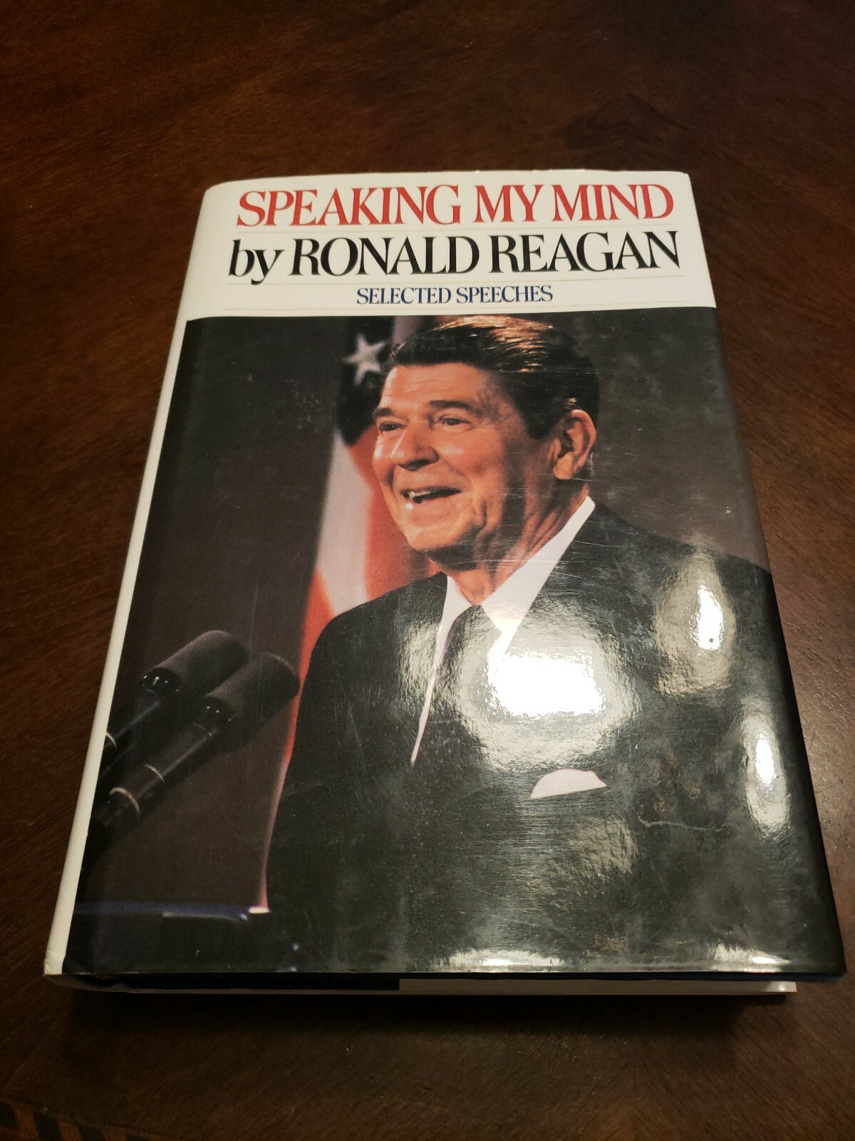 Signed President Ronald Reagan Speaking My Mind Book PSA DNA Nancy Reagan