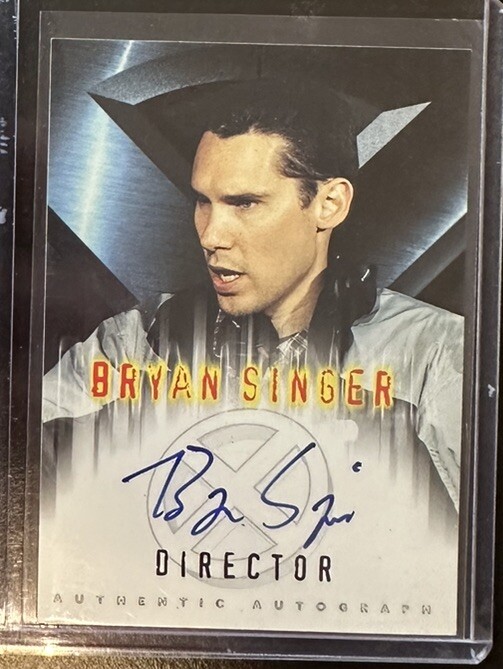 2000 Topps X-Men the Movie Authentic Autograph Bryan Singer Director RARE Auto