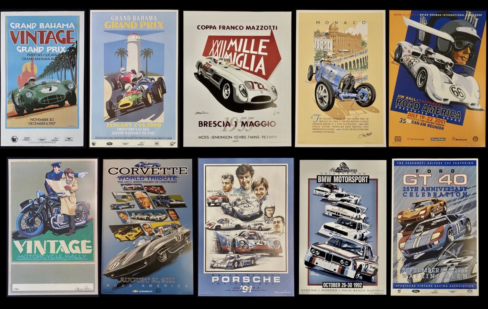 Collector/ Dealer Lot 32 Dennis Simon Automotive Motorsport Posters & Signed APs Collector/ Dealer Lot 32 Dennis Simon Automotive Motorsport Posters & Signed APs