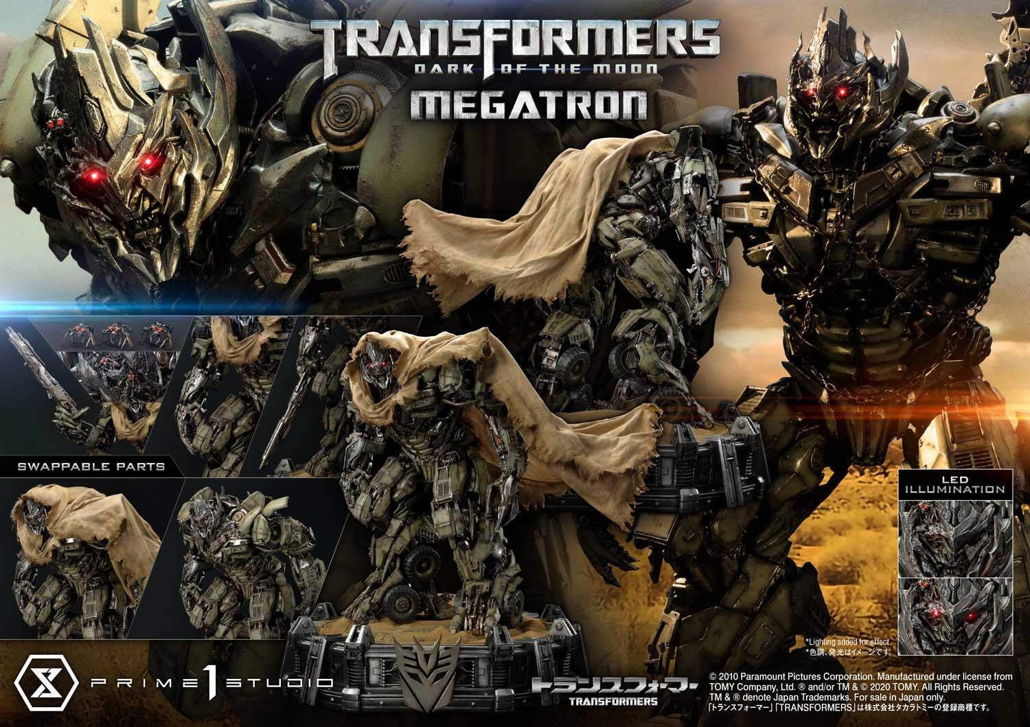 PRIME 1 STUDIO Transformers Dark of the Moon Megatron Statue Figure NEW SEALED