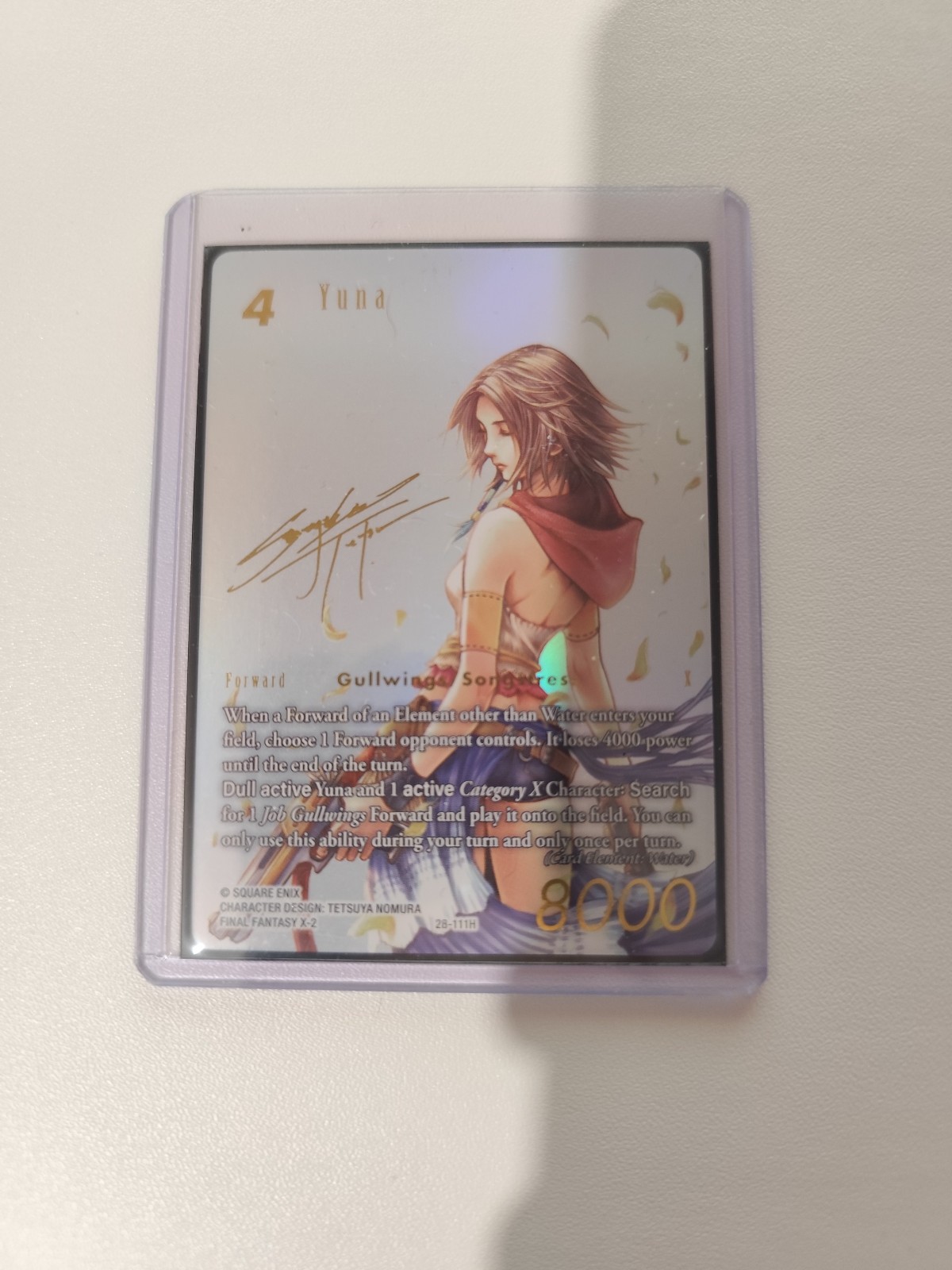Dreamlike Oceans Yuna 28-111H Foil Signature - Final Fantasy TCG Dreamlike Oceans Yuna 28-111H Foil Signature - Final Fantasy TCG