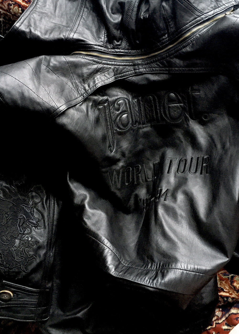 GENUINE JANET JACKSON 93 94 WORLD TOUR LEATHER COAT XXL MEN GENUINE JANET JACKSON 93 94 WORLD TOUR LEATHER COAT XXL MEN